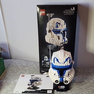 LEGO Star Wars Captain Rex Helmet - Blue, White, and Black